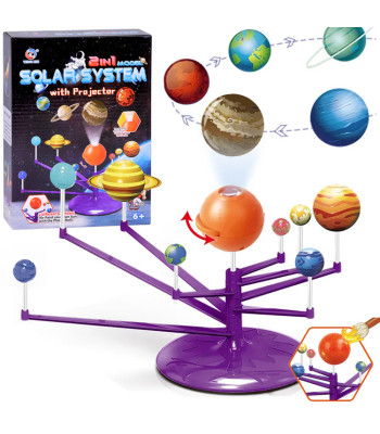 Edukacinis rinkinys 2 viename su Saulės sistemos projektoriumi