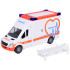 Žaidimų greitosios pagalbos automobilis su šviesos ir garso efektais