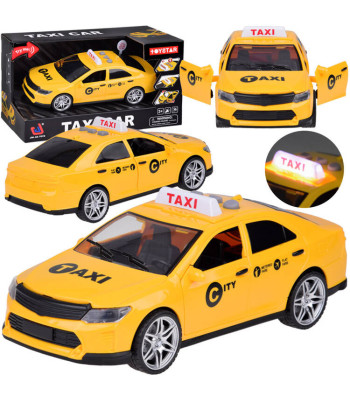 Taxi žaislinis automobilis su garsais ir šviesomis
