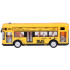 Geltonas žaislinis autobusas su atidaromomis durimis, šviesomis ir muzika ZA5222