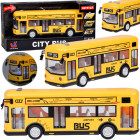 Geltonas žaislinis autobusas su atidaromomis durimis, šviesomis ir muzika ZA5222