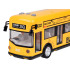 Geltonas žaislinis autobusas su atidaromomis durimis, šviesomis ir muzika ZA5222