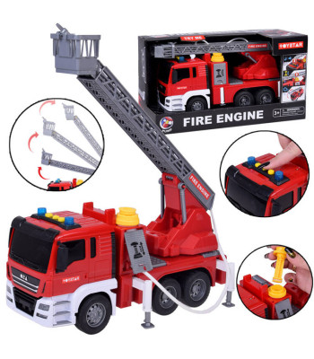 Interaktyvi Žaislinė Gaisrinė Mašina su Vandens Funkcija