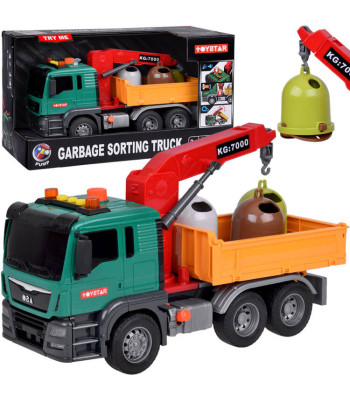 Edukacinė šiukšliavežė su šiukšlių konteineriais ir garsais ZA5230