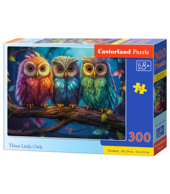 Dėlionė 300 Detalių Trys Mažos Pelėdos