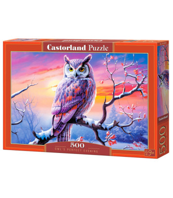 500 detalių dėlionė B-54022 - Pelėdos Tobulas Vakaras