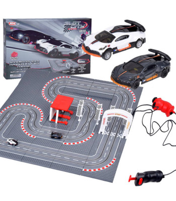 Bugatti Lenktynių Trasos Rinkinys su Dviem Nuotolinio Valdymo Automobiliais