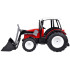 Didelis Raudonas Traktorius su Judančia Rankena ir Dideliais Ratais RC0666