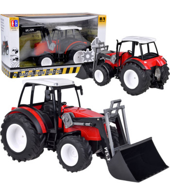Didelis Raudonas Traktorius su Judančia Rankena ir Dideliais Ratais RC0666