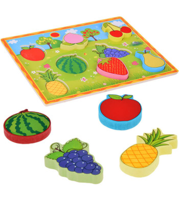 Medinės edukacinės dėlionės vaisiai