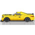 Technologiniai blokai 319-elementų + lipdukai geltonas sportinis automobilis ZA5260