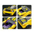 Technologiniai blokai 319-elementų + lipdukai geltonas sportinis automobilis ZA5260