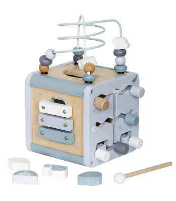 Medinė aktyvinanti edukacinė kubas Montessori ZA5264