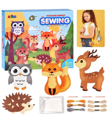 Kūrybinis rinkinys „Padaryk pats“ miško gyvūnai veltinio rinkinys ZA5274