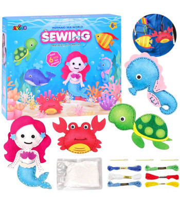 Kūrybinis rinkinys: jūrų gyvūnai - filco rinkinys