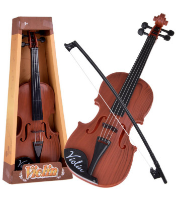 Plastikiniai smuikai su stryku - žaislas vaikui 42 cm