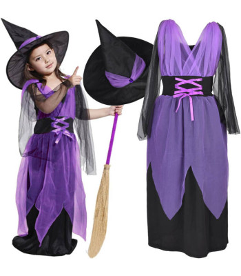 Suknelė ir Skrybėlė Rinkinys - Būrėja Ragana Kostiumas ZA5279