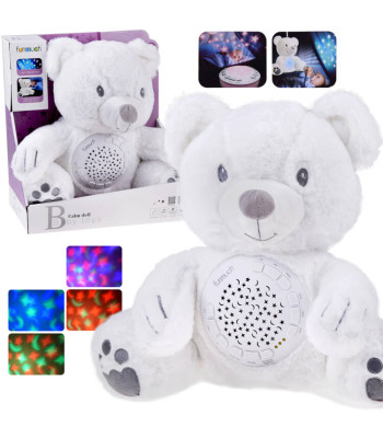 Projektorius Pliušinis Baltas Meškiukas