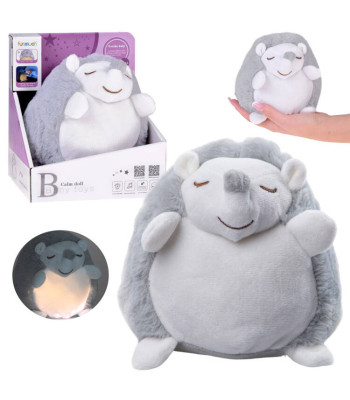 Projektoriaus naktinė lempa pliušinis ežiukas žaislas vaikams ZA5290