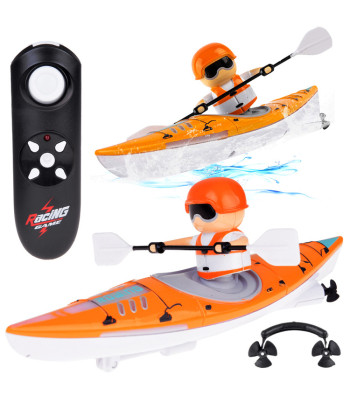 Zdalniai Valdomas Apšviestas Baidarė su Irkliuotoju