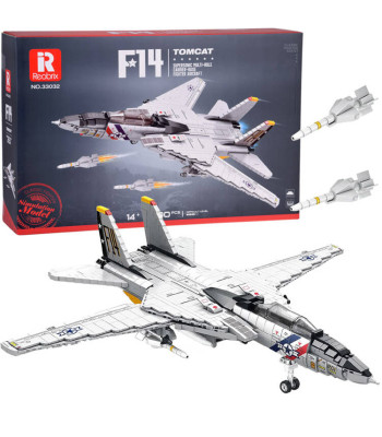 Techninės kaladėlės F-14 Tomcat 1600 elementų amerikietiškas naikintuvas