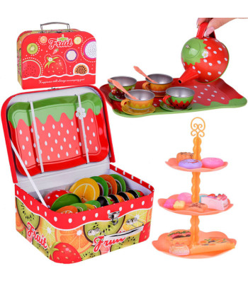 Vaikų arbatos rinkinys su vaisiais 36 dalių