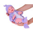 Lėlė kūdikis su violetiniu megztuku 40 cm