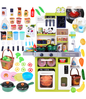 Interaktyvi Vaikiška Virtuvė su Garsais, Garais ir Šviesomis