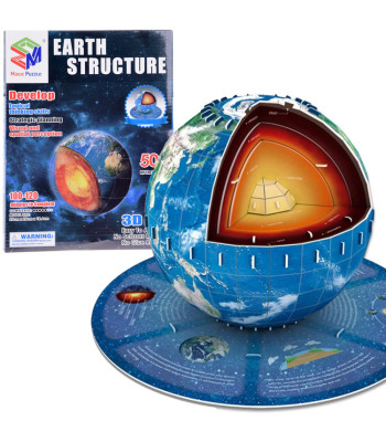 3D Dėlionė - Žemės Planeta 50 Elementų