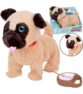 Interaktyvus pliušinis šuniukas Benis vaikšto ir loja