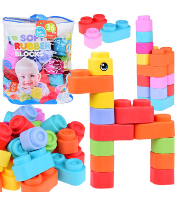 Minkšti spalvoti guminiai kaladėlės - kūrybingas žaislas vaikams