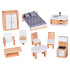 Stilinga Medinė Lėlių Vila su Baldais