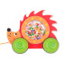 Medinis ežiukas su spalvotais rutuliukais ant ratukų žaislas ZA5379