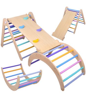 Medinis namų žaidimų aikštelės rinkinys vaikams 3in1 ZA5389