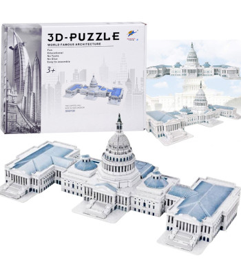 3D Puzzle Capitol Hill 132-elementų