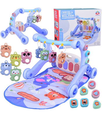 Edukacinis kilimėlis ir vaikštynė 3 viename