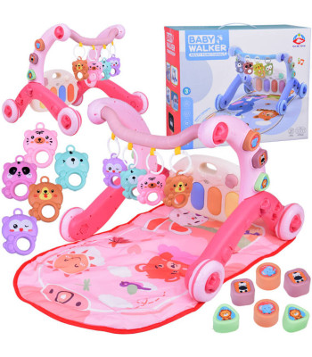 Edukacinė kilimėlio vežimėlis žaislų rinkinys 3in1 ZA5403