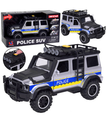 Policijos visureigis su šviesomis ir garsais