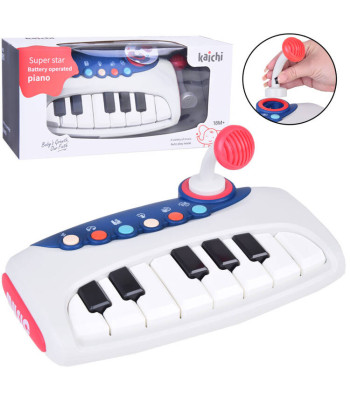 Interaktyvus muzikos pianinas su mikrofonu vaikams