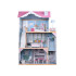 Didelis medinis lėlių namelis su baldais pastelinėmis spalvomis ZA5457