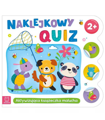 Aktyvuojanti knygelė su lipdukais vaikams „Lipdukų viktorina 2+“