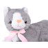 Pliušinis pilkas katinas Flico, 34 cm
