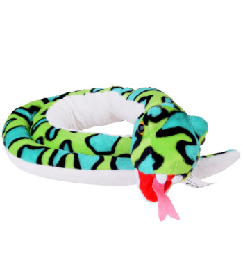 Didelė pliušinė žalia boa gyvatė 142 cm