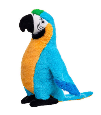 Didelė pliušinė papūga Ara mėlyna 22 cm