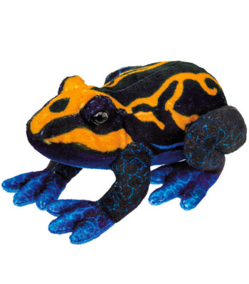 Plušinis varliukas oranžinės ir juodos spalvos 13cm