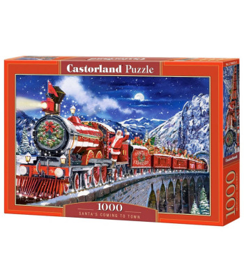 Kalėdinė dėlionė 1000 elementų Santa's Coming to Town