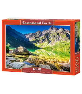1500 dalių dėlionė 'Saulėtekis prie Morskie Oko, Tatrai, Lenkija'
