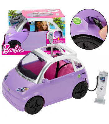 Barbie Elektromobilis su Įkrovimo Stotele
