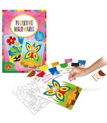 Alexander smėlio tapybos kūrybinis rinkinys 2 modeliai gėlės fėja