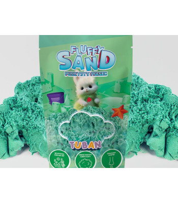 TUBAN Fluffy Žalias Sensorinis Smėlis 90g